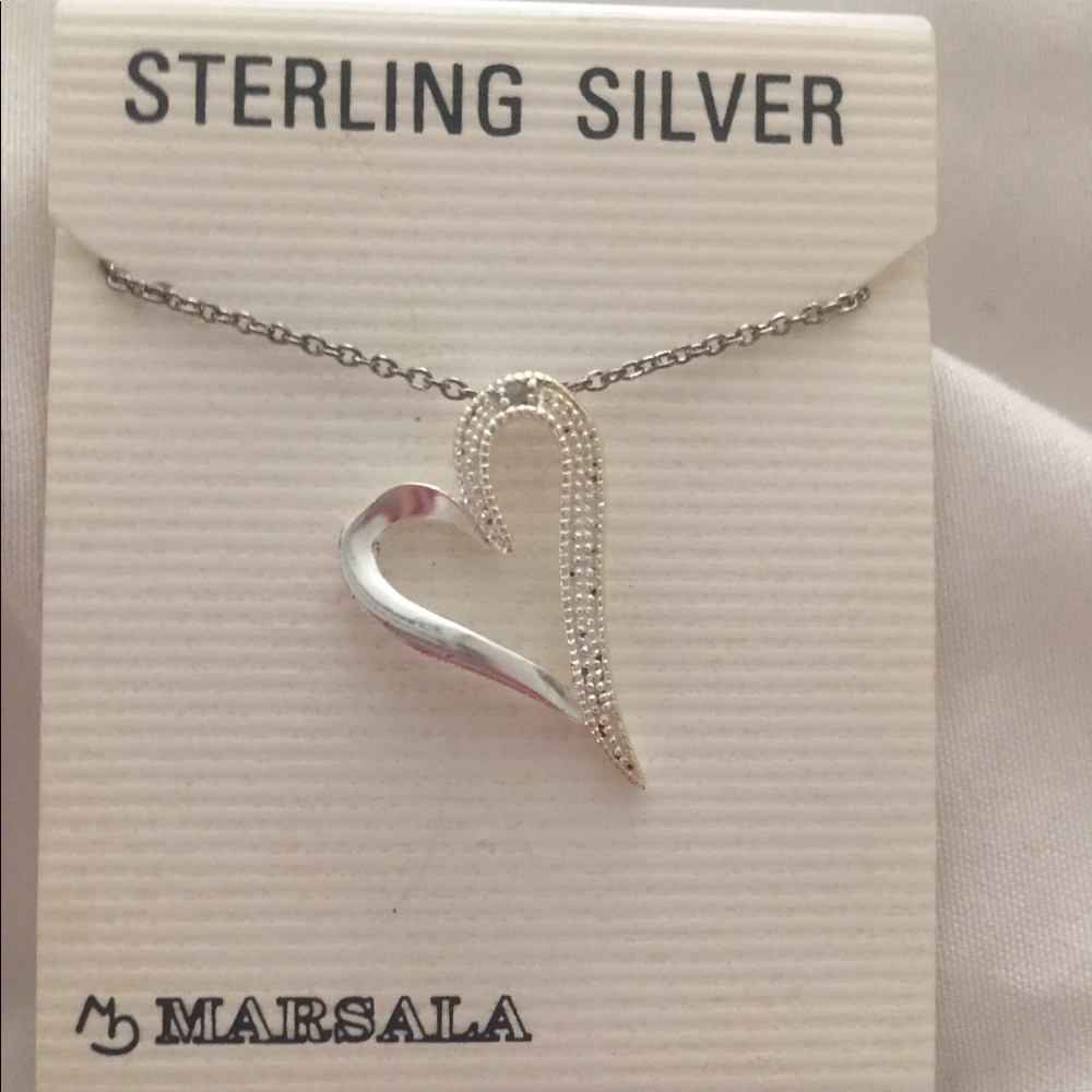 Sterling Silver heart necklace